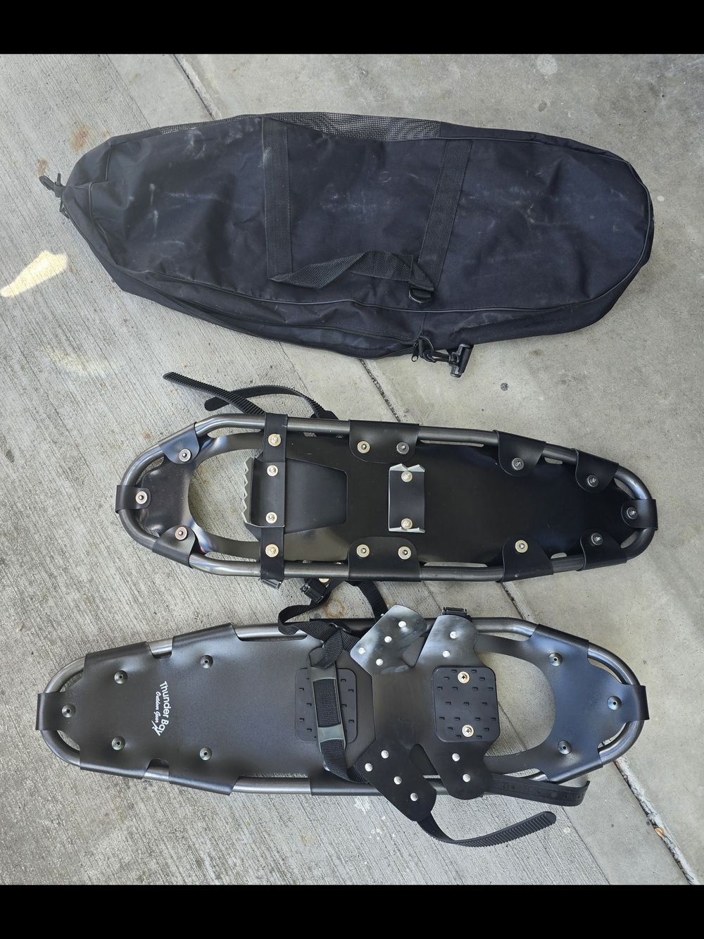 Black Aluminum Frame Snowshoes with Carry Bag ×2